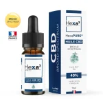 Huile CBD 40% Broad Spectrum MCT Bio 10ml - HEXA3