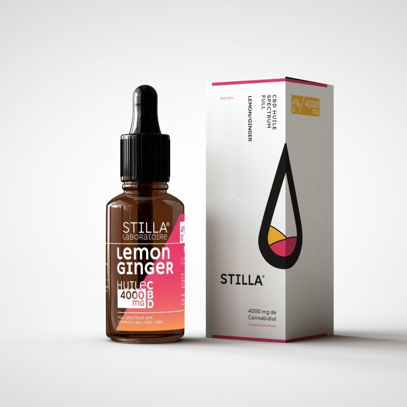 Huile CBD 40% Lemon / Ginger 4000mg STILLA® Full spectrum – Image 2