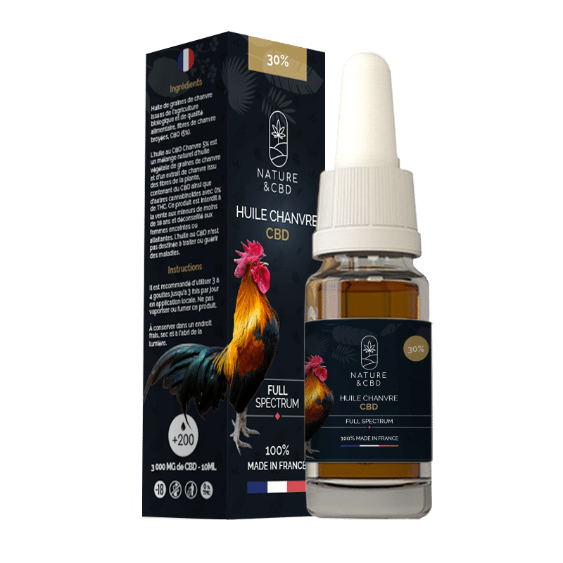 Huile CBD Chanvre 30% Full Spectrum 10mL - NATURE & CBD – Image 2