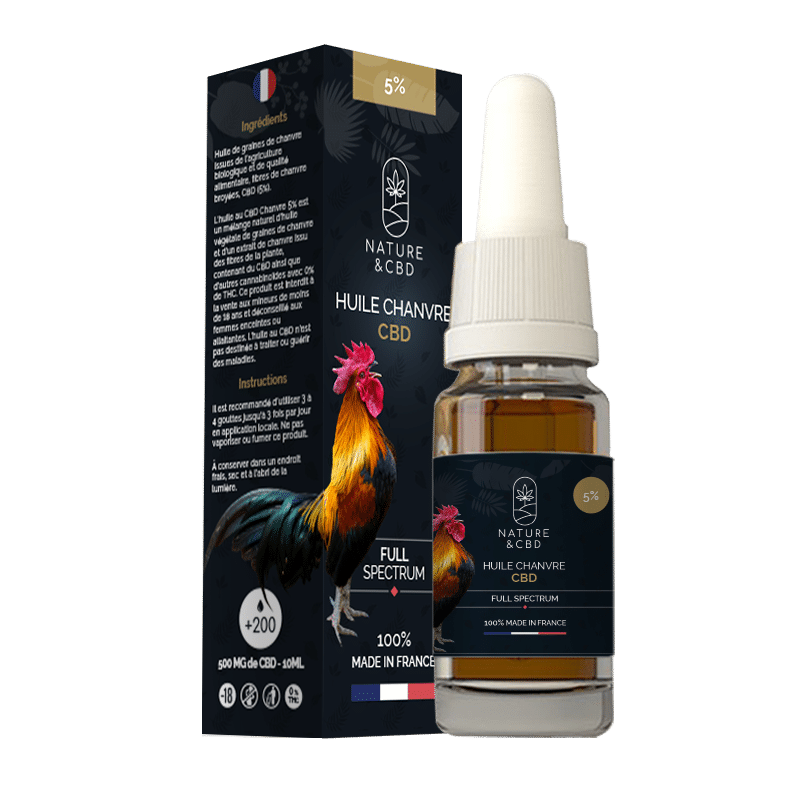 Huile CBD Chanvre 05% Full Spectrum 10ml - NATURE & CBD – Image 2