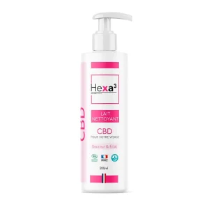 Lait Nettoyant CBD 200ml - Hexa3