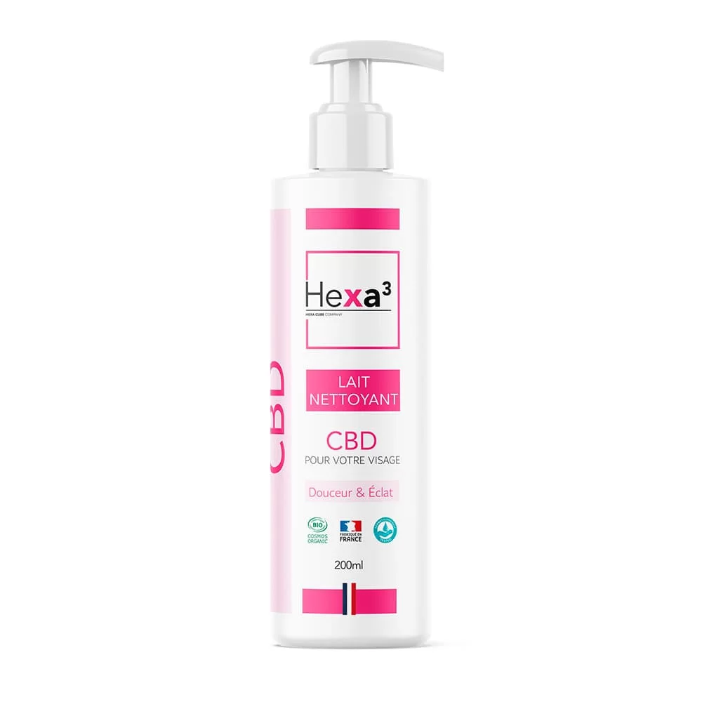 Lait Nettoyant CBD 200ml - Hexa3