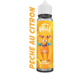 Monsieur Bulle Pêche Citron 50ml - Liquideo