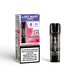 Lost Mary Tappo Pod - Saveur Myrtille Framboise Acidulée - 20mg